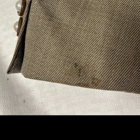 Upcycled Embellished Ankara/Sequin Lace/Rhinestone Blazer Wool M - Picture 11 of 11